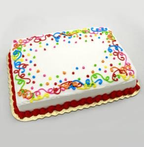Decorated Birthday Sheet Cakes