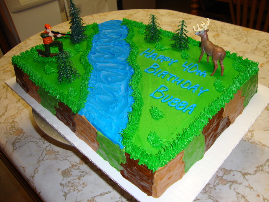 Deer Hunter Birthday Cake