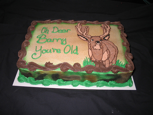 Deer Hunting Sheet Cake