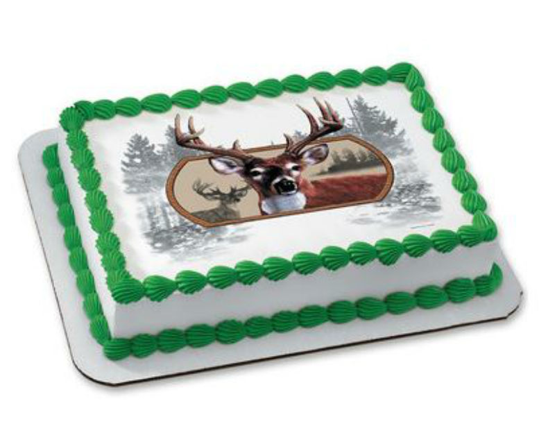Deer Hunting Sheet Cake