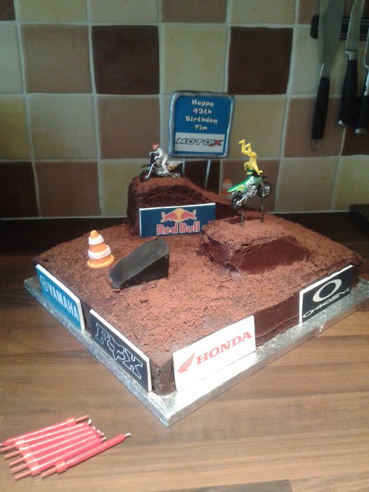 Dirt Bike Cake