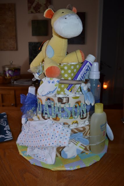 DIY Baby Diaper Cake