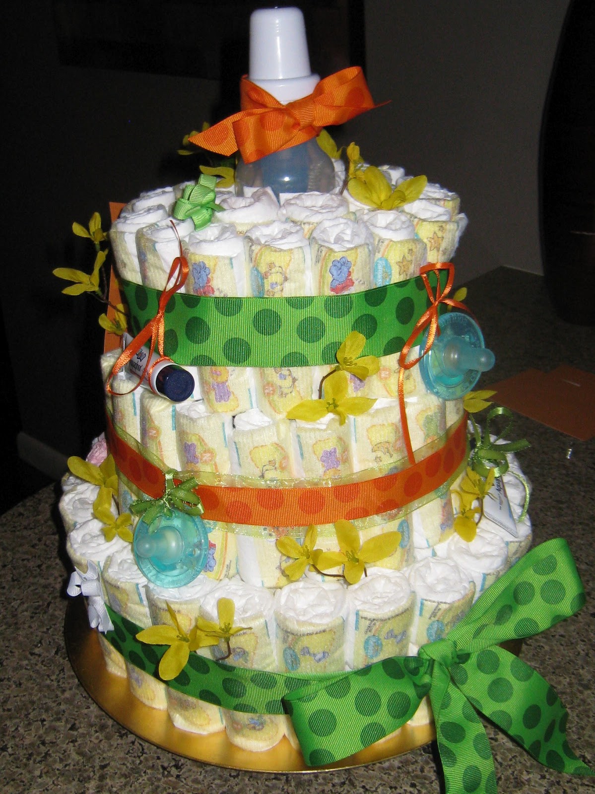 DIY Baby Diaper Cake