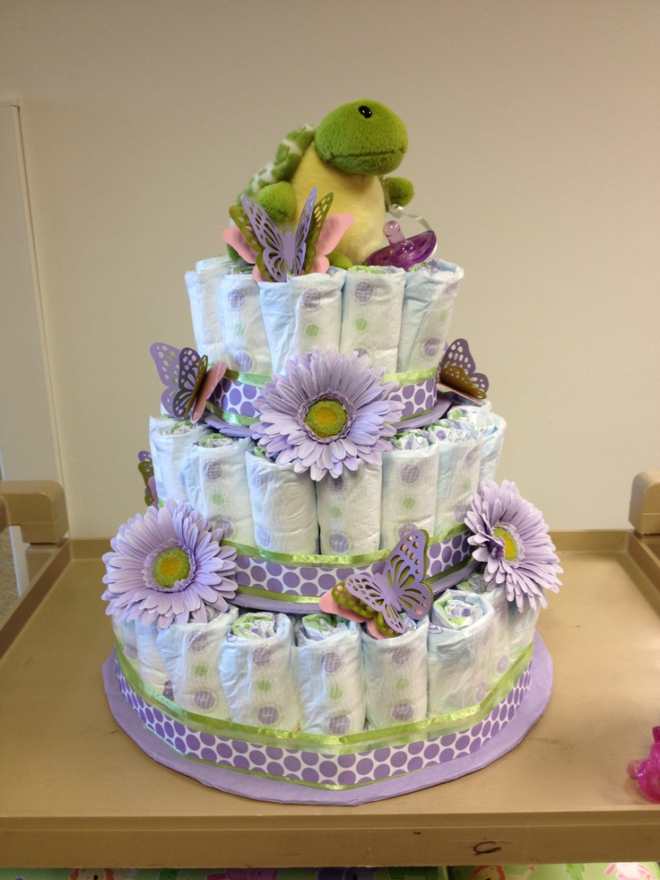 DIY Baby Shower Diaper Cake DIY Baby Shower Diaper Cake