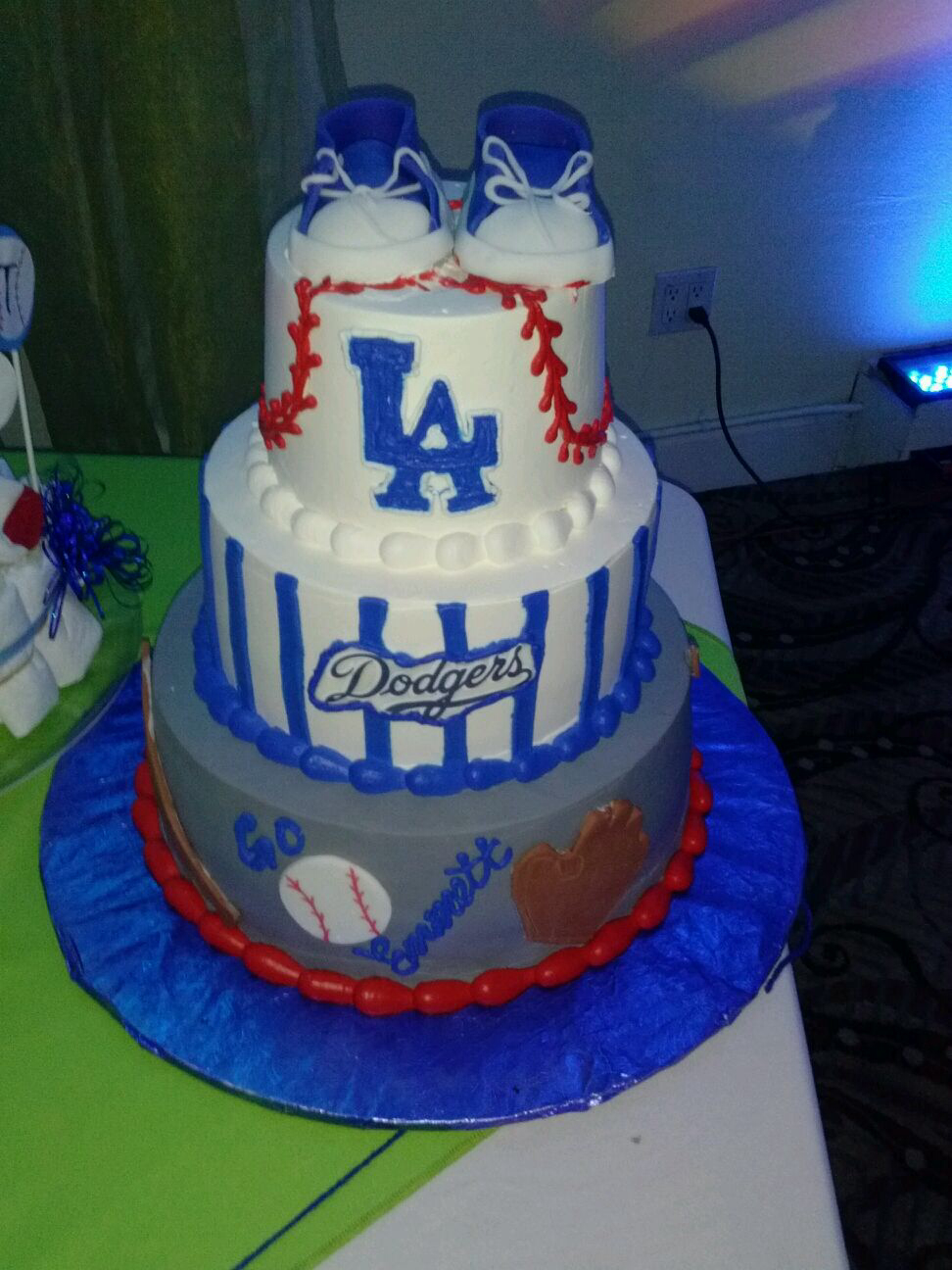 Dodgers Baby Shower Cake