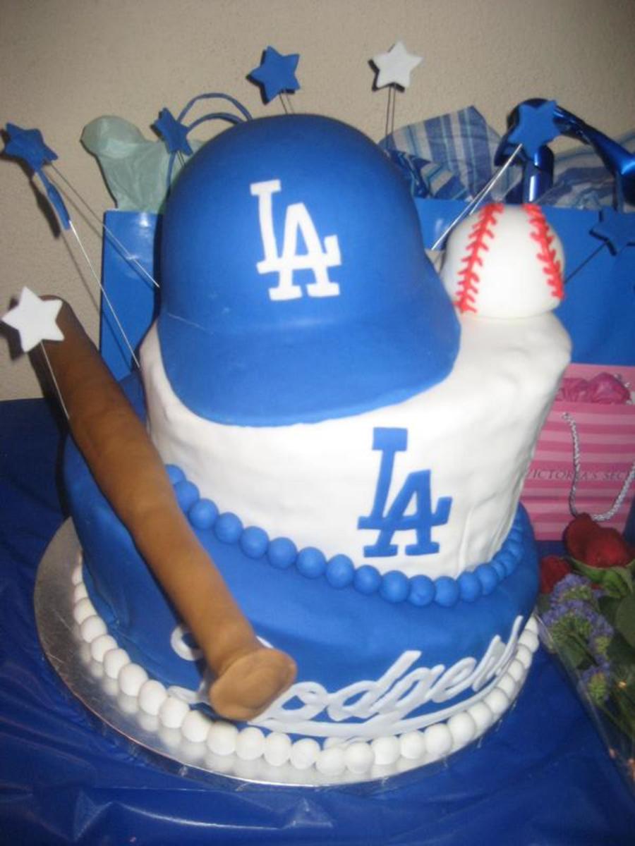 Dodgers Birthday Cake