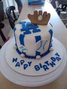 Dodgers Birthday Cake