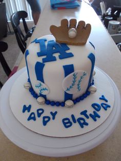 Dodgers Birthday Cake Dodgers Birthday Cake