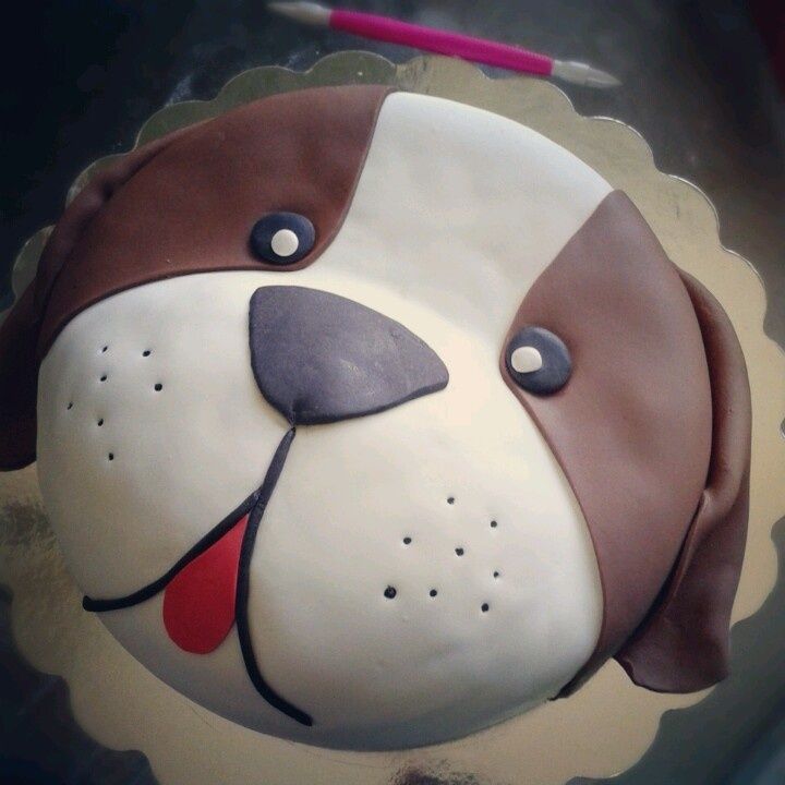 Dog Face Cake