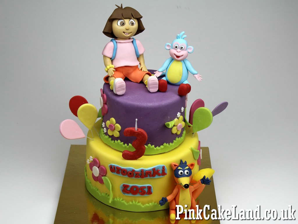 Dora the Explorer Birthday Cake