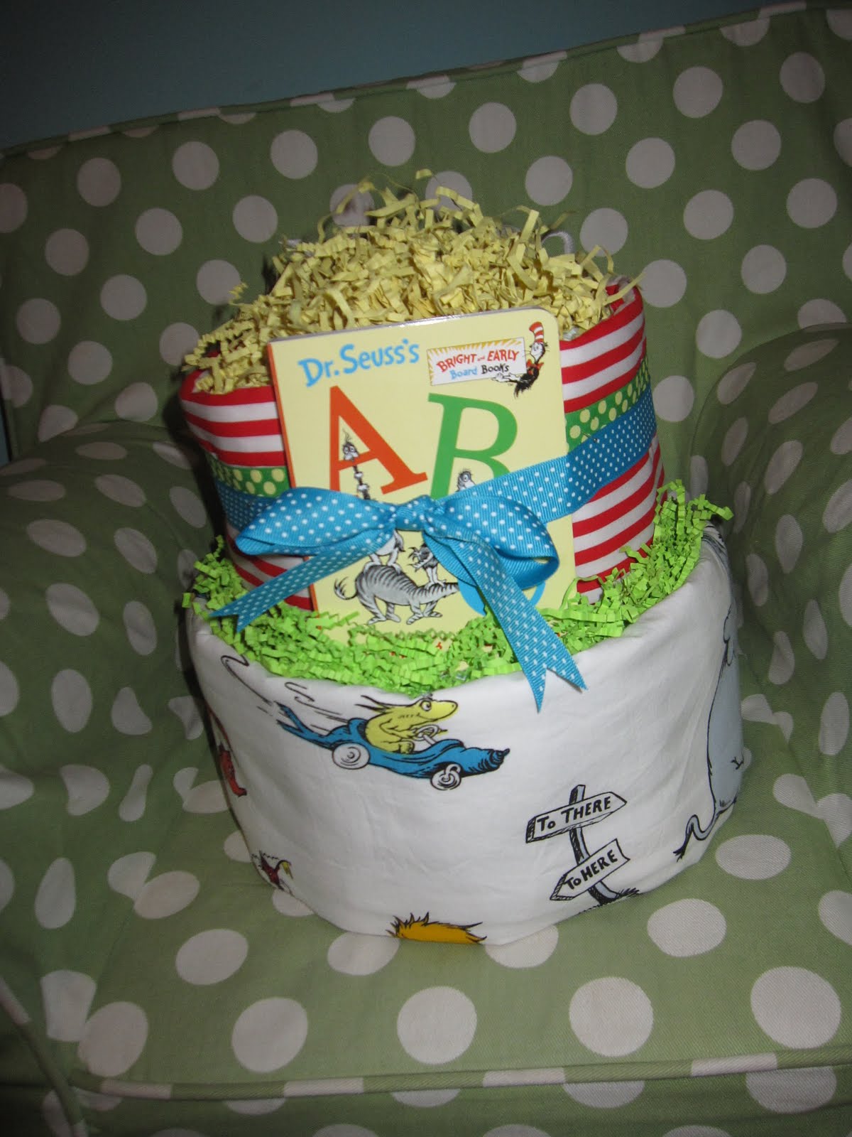 Dr. Seuss Baby Diaper Cake