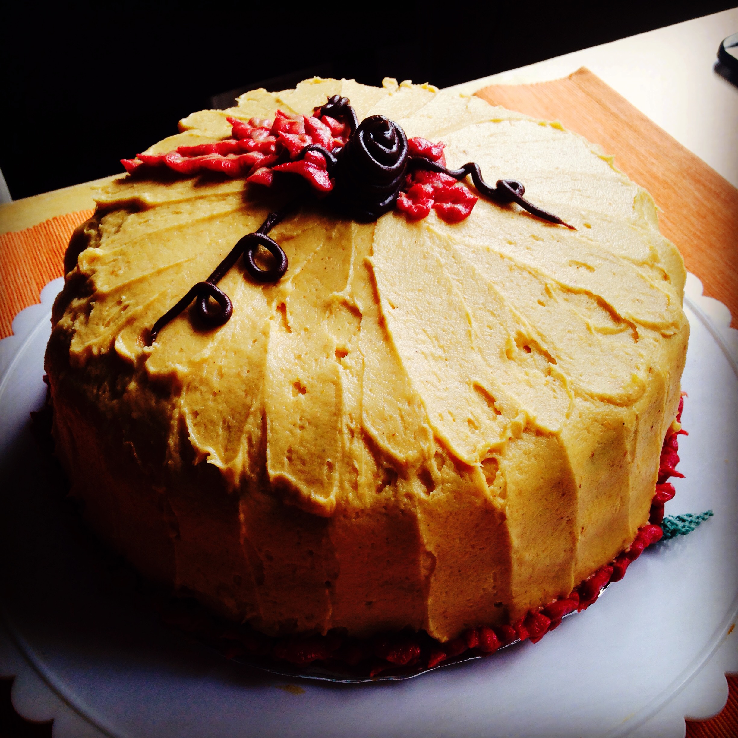 Easy Pumpkin Shaped Cake Easy Pumpkin Shaped Cake