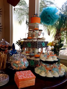 Elephant Themed Baby Shower Cake Elephant Themed Baby Shower Cake