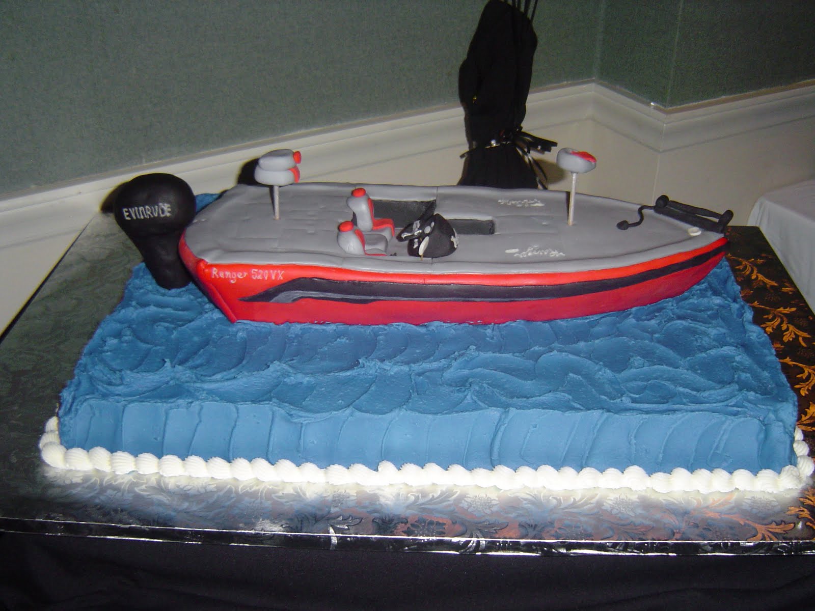 Fishing Boat Birthday Cake