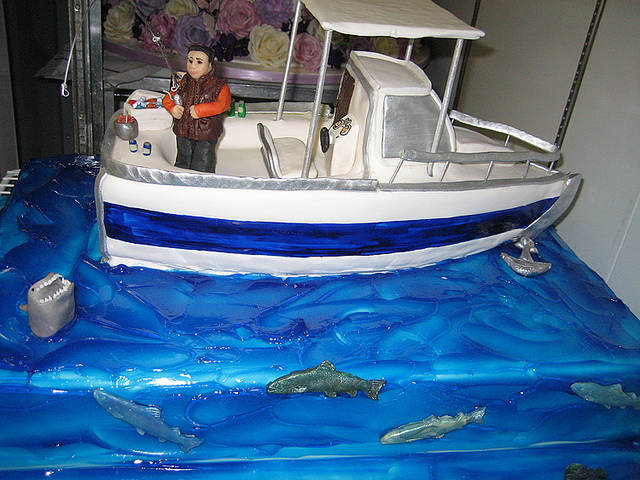 Fishing Boat Cake