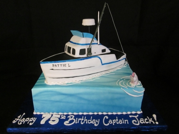 Fishing Boat Cake