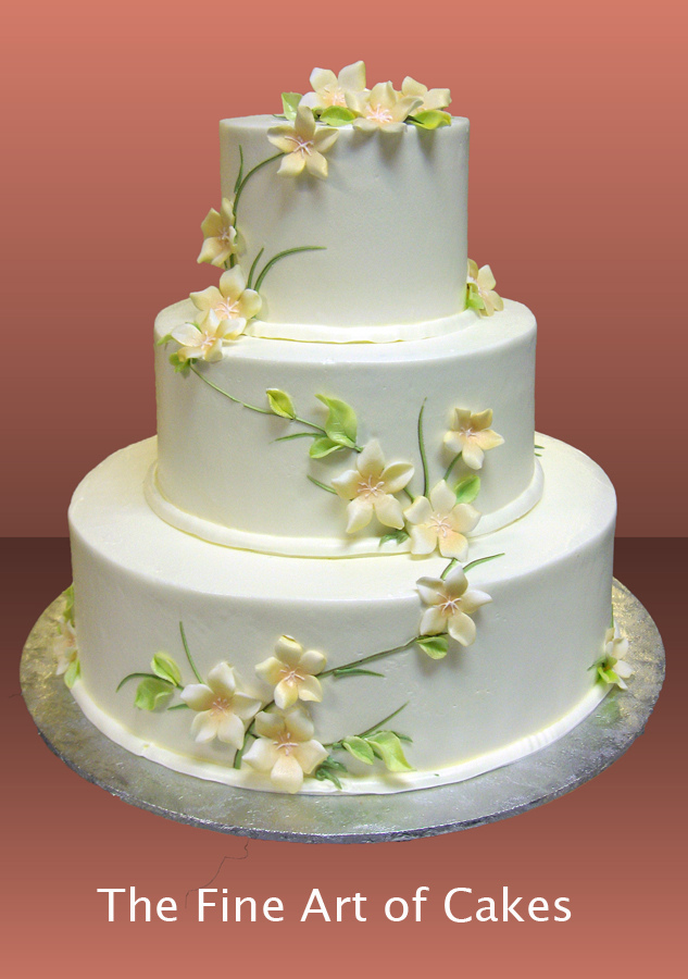 Flowers Vines Birthday Cake