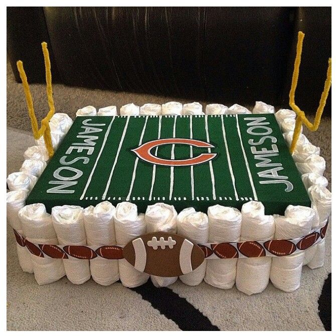 Football Theme Baby Diaper Cakes