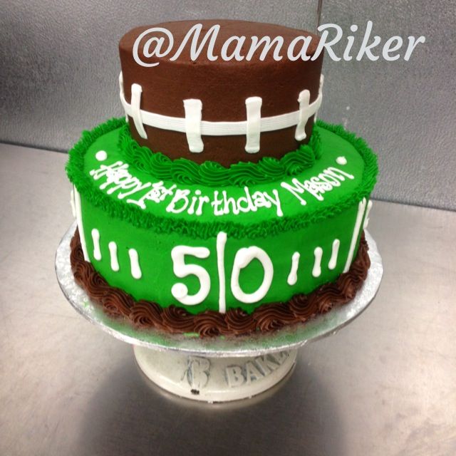 Football Themed Birthday Cake