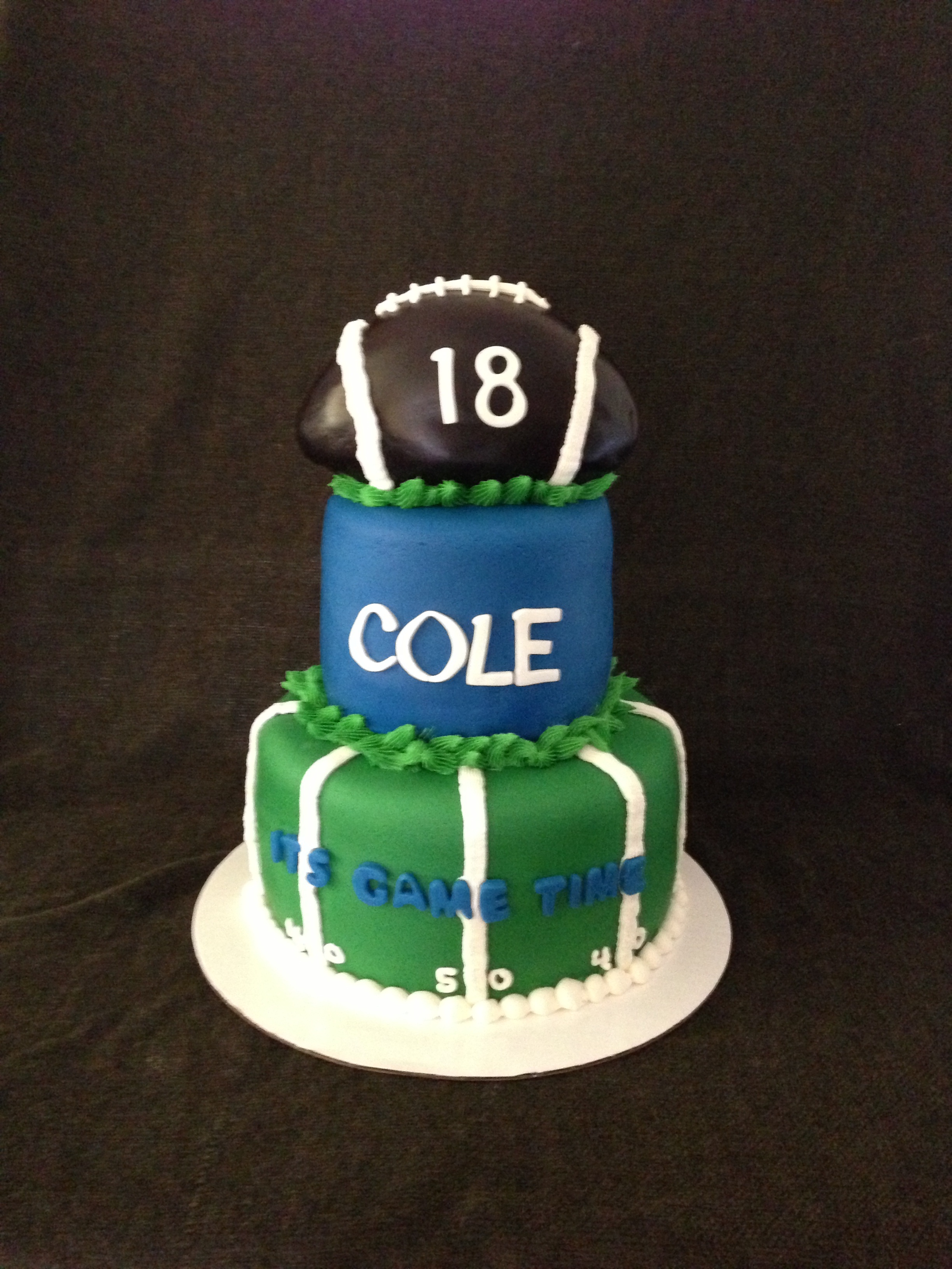 Football Tiered Cake