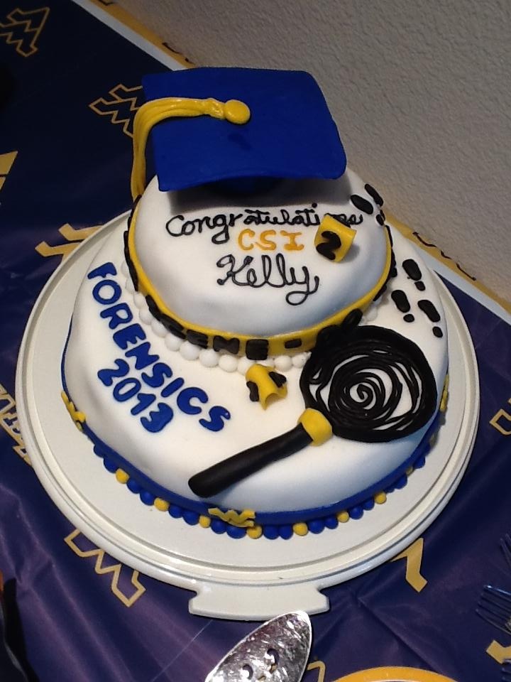 Forensic Science Graduation Cake