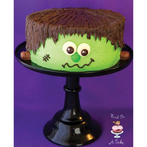 Frankenstein Halloween Cake