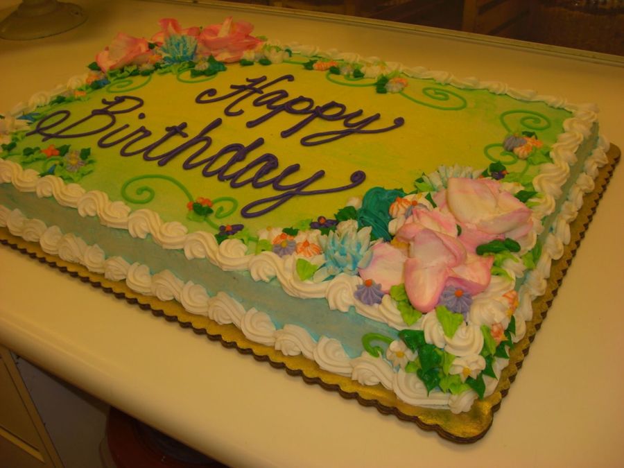 Full Sheet Birthday Cakes Full Sheet Birthday Cakes