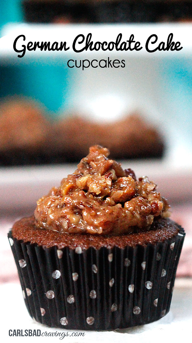 German Chocolate Cake Cupcakes