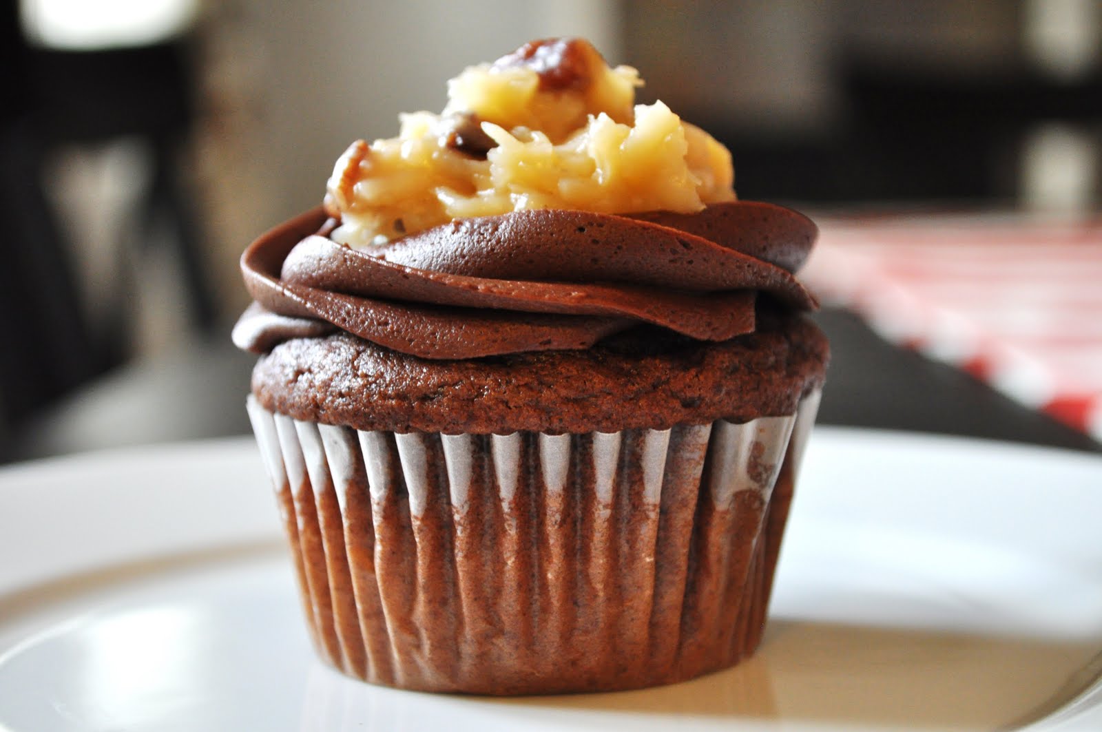 German Chocolate Cupcakes