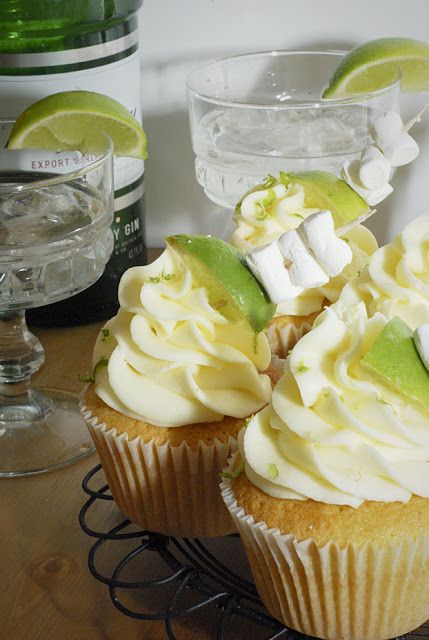 Gin and Tonic Cupcakes