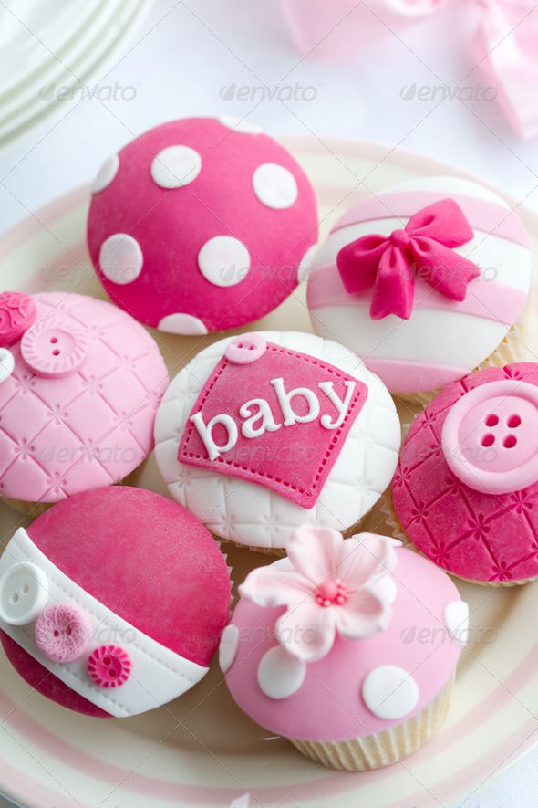 Girl Baby Shower Cupcake Ideas