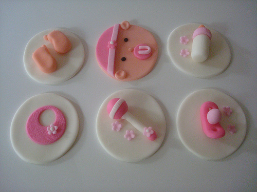 Girl Baby Shower Cupcake Toppers