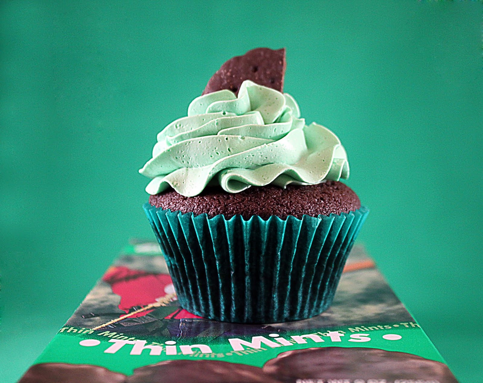 Girl Scout Thin Mint Cupcakes