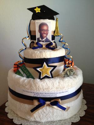 Graduation Towel Cake Ideas Graduation Towel Cake Ideas
