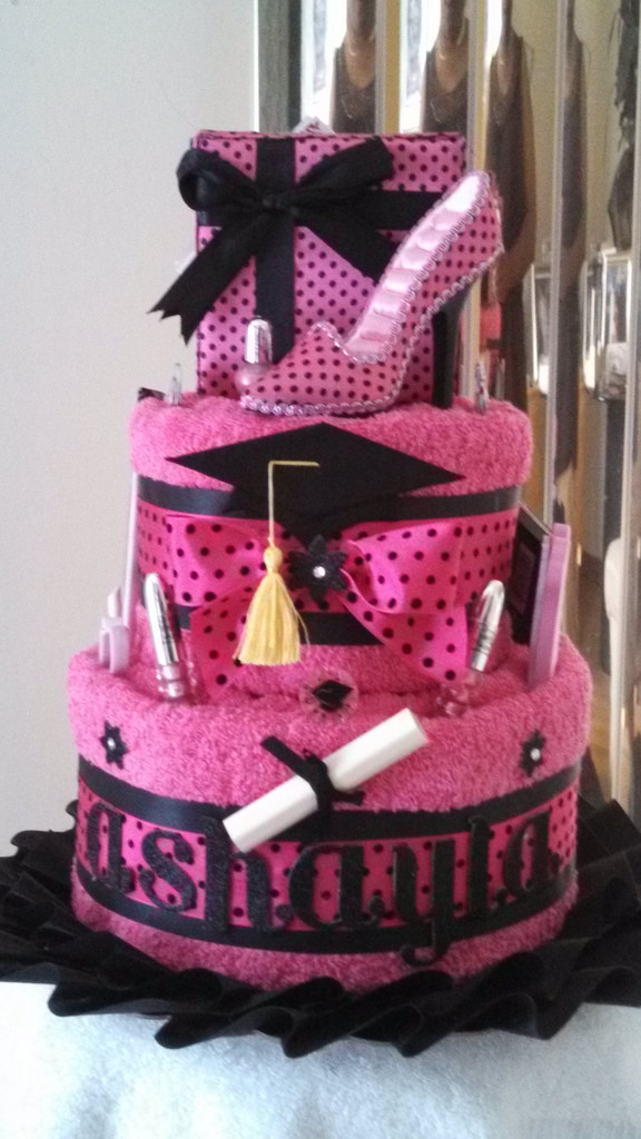 Graduation Towel Cake Ideas Graduation Towel Cake Ideas