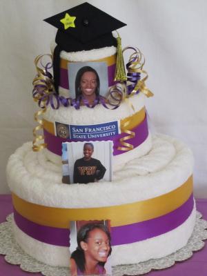 Graduation Towel Cake Ideas Graduation Towel Cake Ideas