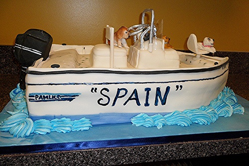 Grooms Cake Fishing Boat