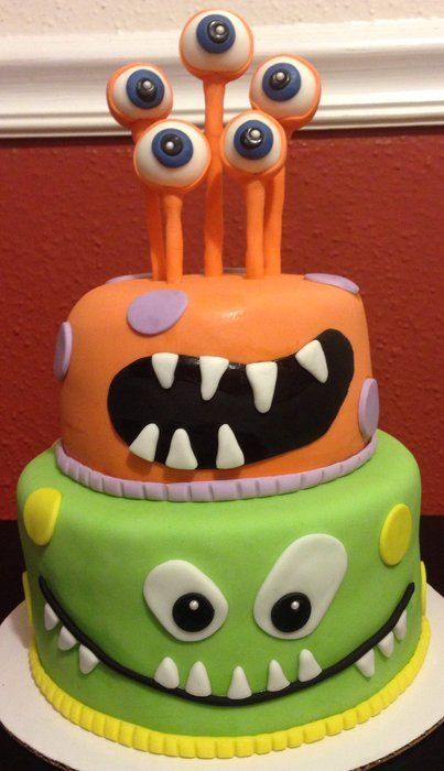 Halloween Monster Birthday Cake