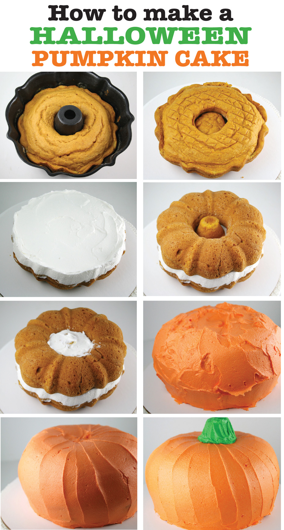 Halloween Pumpkin Bundt Cake