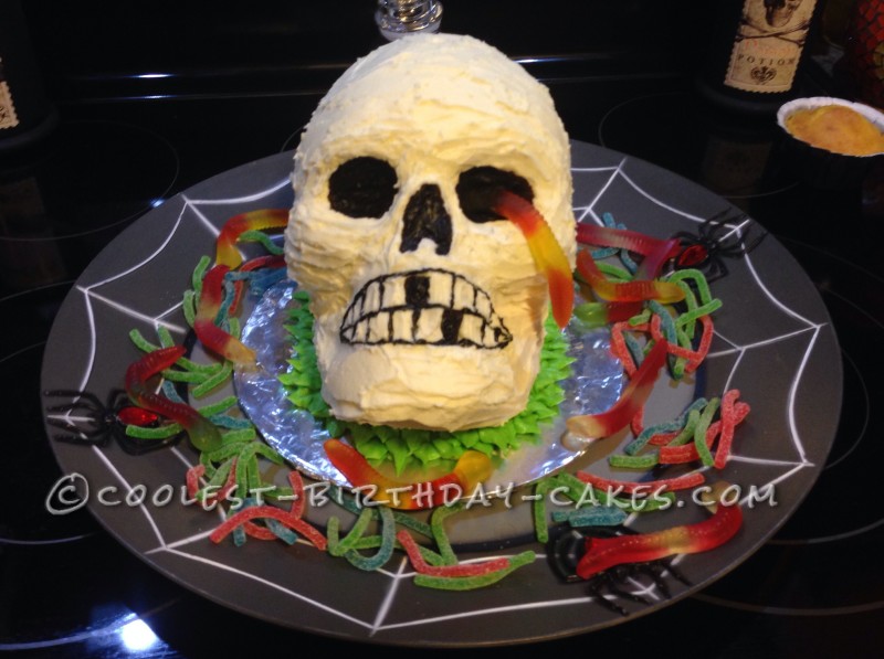 Halloween Skull Birthday Cakes