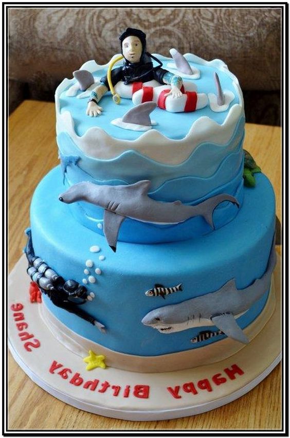 Hammerhead Shark Birthday Cake