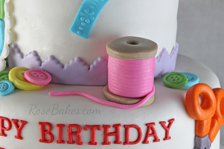 Happy Birthday Sewing Cake