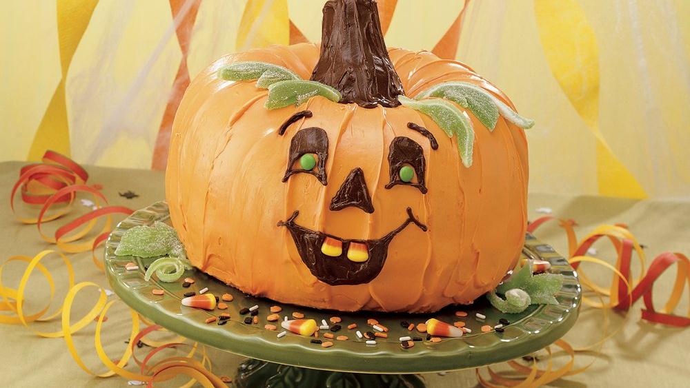 8 Photos of Simple Pumpkin Shaped Cakes