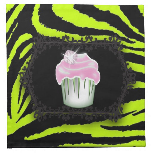 Hot Pink Lime Green Zebra Print