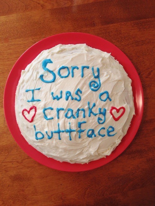 Incredibly Specific Apology Cakes