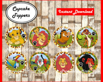 Lion King Cupcake Toppers