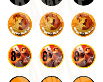 Lion King Cupcake Toppers