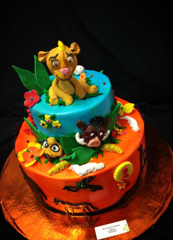Lion King Themed Birthday Cake
