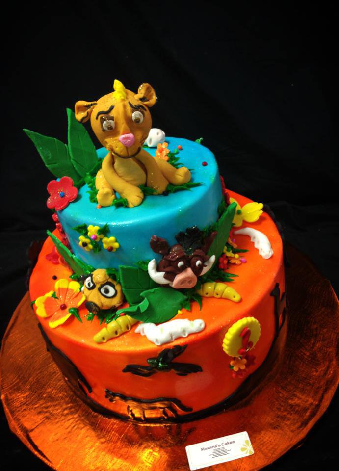 Lion King Themed Birthday Cake Lion King Themed Birthday Cake