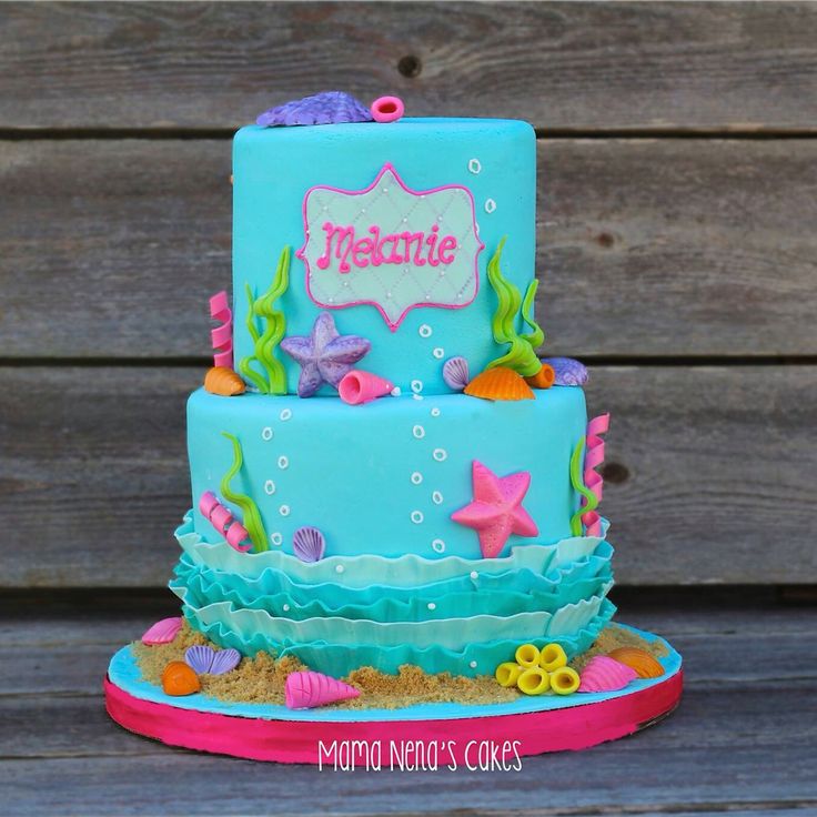 Little Mermaid Birthday Cake Little Mermaid Birthday Cake